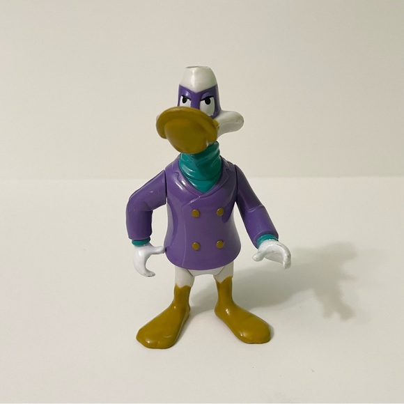 Vintage 1991 Darkwing Duck 4” Figure Disney Ducktales Playmates No Hat - Picture 14 of 16